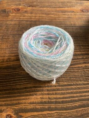 Acrylic Rainbow Baby yarn, Pastel Multicolor Yarn Cake - Soft Baby Hues